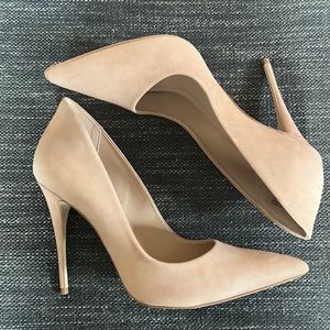 Womens ALDO Cassedy stiletto heel, beige/ nude, size 11.